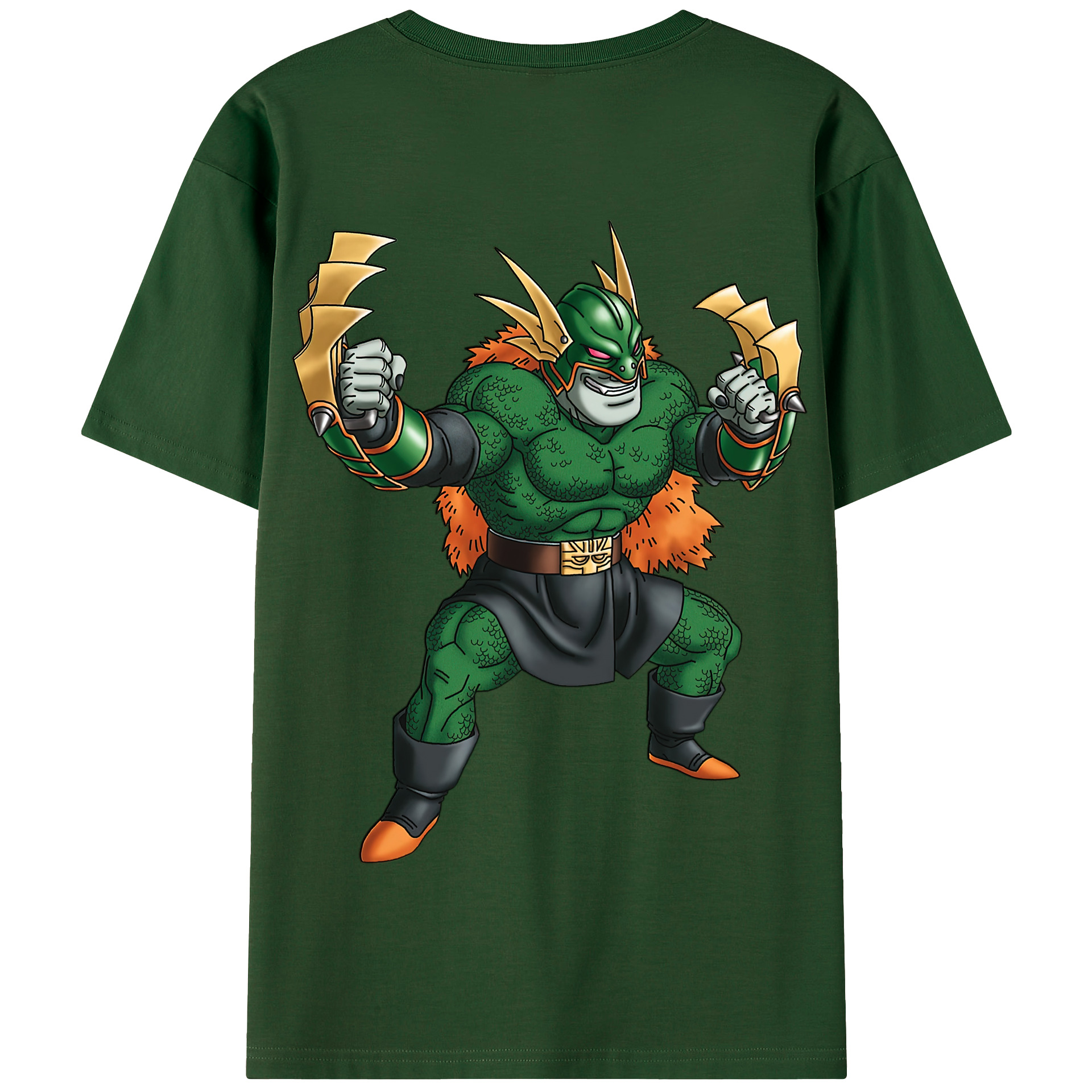 （画像用） ドラゴンクエスト Doragon Kuesuto Dragon Quest 綿100％半袖Tシャツ（背面プリント）